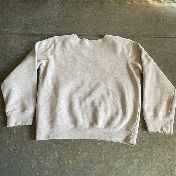 Stussy Gold Embroidered Logo Sweatshirt Gray Small Vintage 90s Y2K Surf Skate - Picture 7 of 10